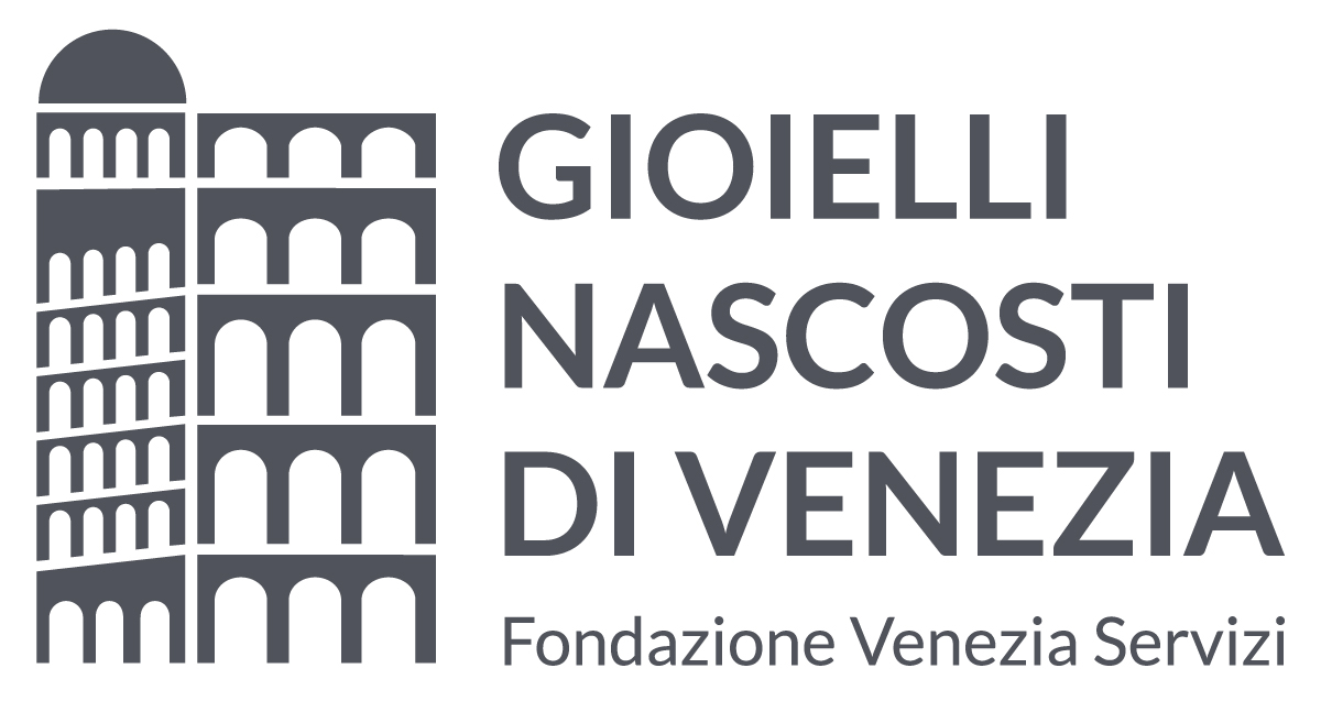 Logo Gioielli nascosti di Venezia negativo