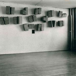 The Knot Arte Povera New York P.s.1 1985 2landscape With Hand Pointing At It While The Grays Lighten Out To Sea 1982 Di Giovanni Anselmo Foto