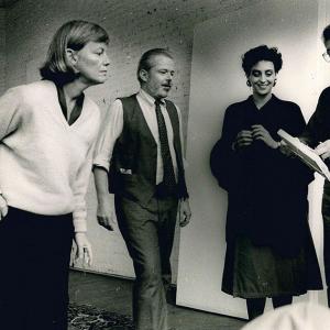 The Knot Arte Povera New York P.s.1 1985 Alanna Heiss E Germano Celant Foto Di Maria Mulas