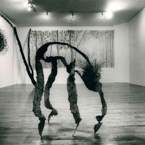 The Knot Arte Povera New York P.s.1 1985 Installation 1984 Giuseppe Penone Foto Di Maria Mulas